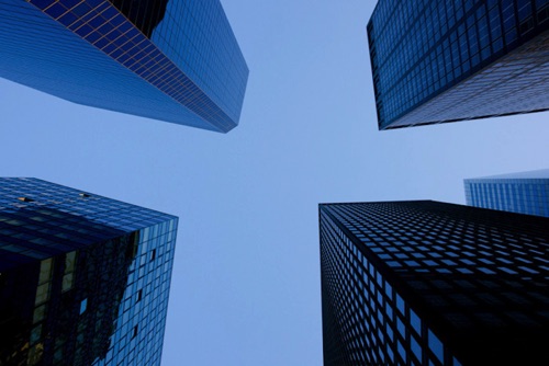 Looking Skyward Financial District New York City(0586SA).jpg